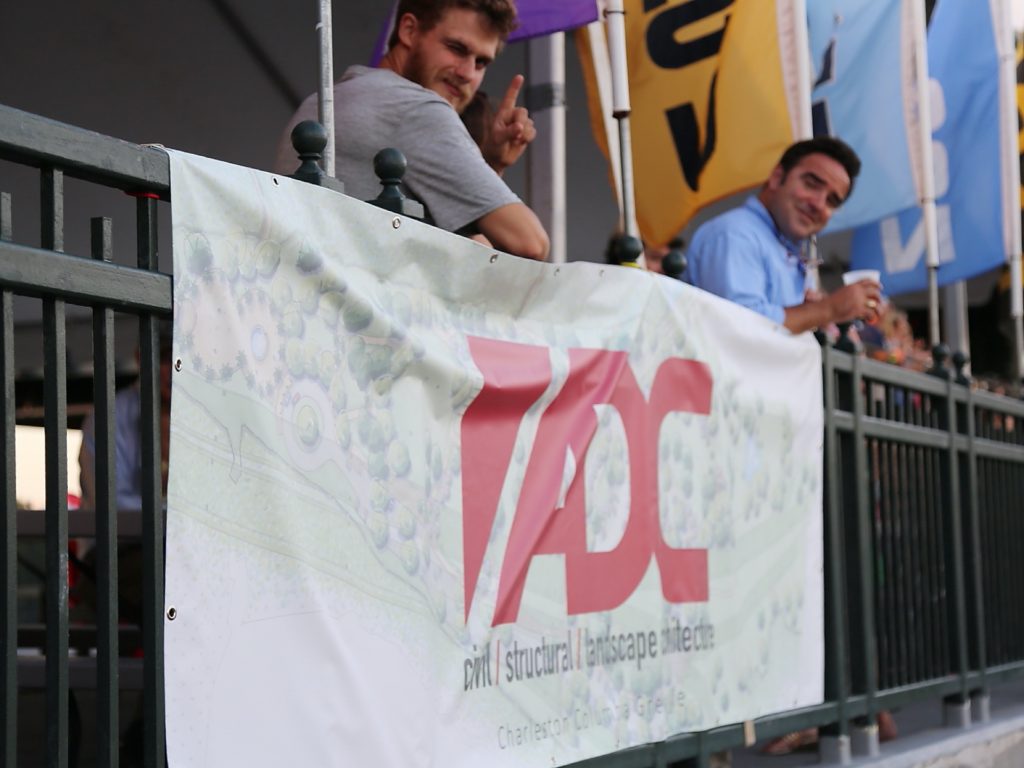 adc engineering team hanging banner
